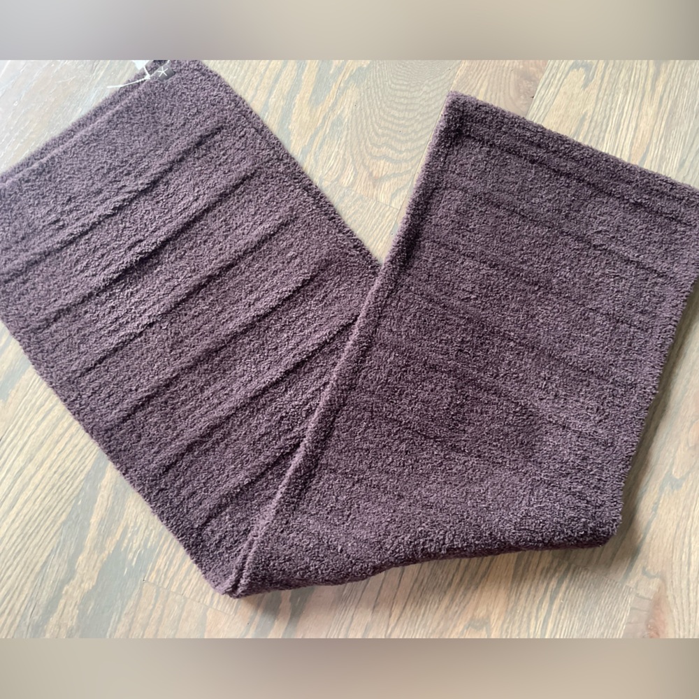 Barefoot Dreams CozyChic Brown neck scarf NWT